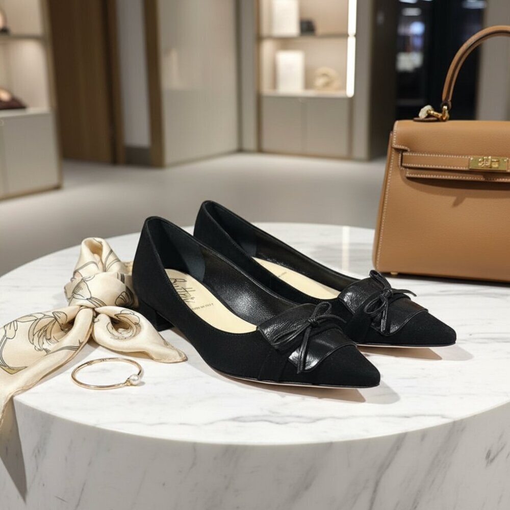 BALLET!  Butter Italian Black Women's Shoes NWOT Sz 5.5